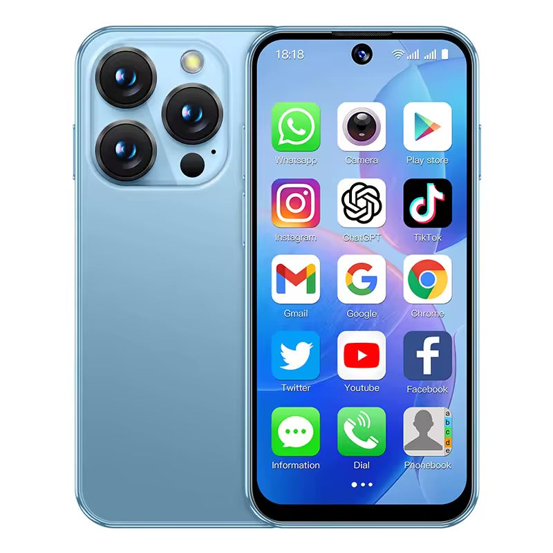 SOYES XS19 Mini Smartphone 3.88 pouces 2GB RAM 16GB ROM Android10.0 avec reconnaissance faciale double SIM réseau 3G